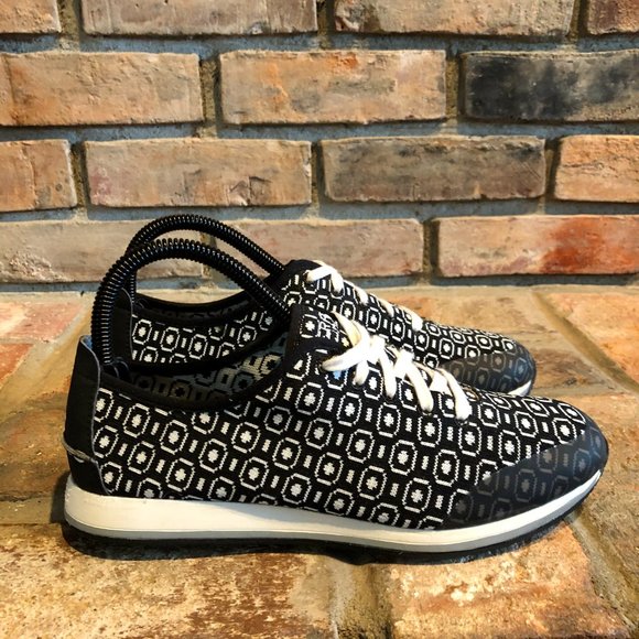 Paul Sperry Black White Sneaker Shoes Sz US 8 M - Picture 1 of 6